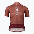 Dámsky cyklistický dres POC Essential Road Logo himalayan salt/garnet red 5