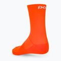 Cyklistické ponožky POC Fluo Mid fluorescent orange 2