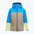 Pánska bunda Peak Performance Trail Hipe Shell brilliant blue/beige/ sunny 5
