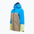 Pánska bunda Peak Performance Trail Hipe Shell brilliant blue/beige/ sunny 7