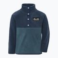 Detská fleecová mikina Didriksons Monte 6 Half Button mountain blue