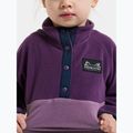Detská fleecová mikina Didriksons Monte 6 Half Button northern purple 7