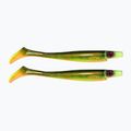 Strike Pro Pig Shad Jr gumová nástraha 2 ks zlato-zelená TEV-SP172C-MN2