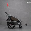 Jednomiestny príves na bicykel Qeridoo Kidgoo1 Sport sivý Q8S-20-G 12