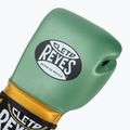 Boxerské rukavice Cleto Reyes Velcro Sparring metalic green/gold wbc 5