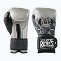 Boxerské rukavice Cleto Reyes Velcro Sparring silver/black