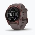 Hodinky Garmin Fenix 7S Sapphire Solar Hrm Elevate Ox hnedé 010-02539-29