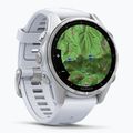 Hodinky Garmin Fenix 8 43 mm Amoled silver/white stone 4