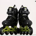 Detské kolieskové korčule FILA Wizy Alu black/lime 9
