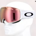 Lyžiarske okuliare Oakley Flight Deck M rose gold OO7064-C9 7