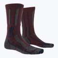 X-Socks Trek X Merino LT trekingové ponožky bordové TS03S19U-R008 4