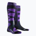 Lyžiarske ponožky X-Socks Ski Control 4.0 charcoal melange/purple 5