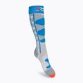 Dámske lyžiarske ponožky X-Socks Ski Control 4.0 sivomodré XSSSKCW19W 2