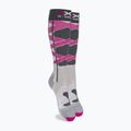 Dámske lyžiarske ponožky X-Socks Ski Control 4.0 grey-pink XSSSKCW19W