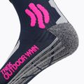 Dámske ponožky X-Socks Trek Outdoor midnight blue/pink/lt grey melange 3