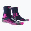 Dámske trekingové ponožky X-Socks Trek Outdoor midnight blue/pink/lt grey melange 4