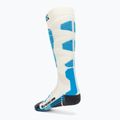 Dámske lyžiarske ponožky X-Socks Ski Silk Merino 4.0 white/black/turquoise 2