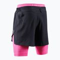 Pánske bežecké šortky X-Bionic Efektor 2v1 x black/neo pink 5