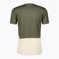 Men's running shirt SCOTT Endurance Tech hay green/cotton white 2