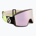 Lyžiarske okuliare SCOTT React black/neon yellow/amp lavender chrome 2