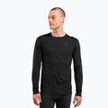 Pánska termo mikina ODLO Merino 200 Bl Top Crew Neck black