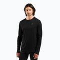 Pánska termoaktívna mikina ODLO Merino 160 Bl Top Crew Neck black