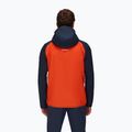 MAMMUT Kento Light HS pánska hardshellová bunda oranžová a tmavomodrá 3
