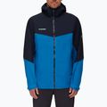 MAMMUT Convey Tour HS pánska hardshellová bunda modrá a námornícka