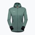 Mammut dámska fleecová mikina Taiss Light ML s kapucňou dark jade/black 9