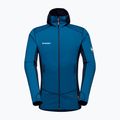 Pánska fleecová mikina Mammut Taiss Light ML s kapucňou modrá 1014-04530-50554-114 8