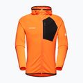 Pánska trekingová mikina Mammut Aenergy Light ML Hooded dark tangerine/black 4