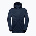 Pánska softshellová bunda Mammut Ultimate VIII Softshell Hooded navy 4