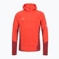 Pánska mikina Mammut Taiss ML Hooded mammut red/dark mammut