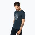 Pánske tričko super.natural Landi Tee blueberry/vapor grey