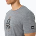Pánske tričko super.natural Gogeanie Tee cashmere grey mel/dark shadow mel/vintage khaki mel 3