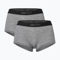 Dámske termo boxerky super.natural Tundra 175 Hipser 2 páry cashmere grey melange/cashmere grey melange