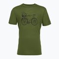 Pánske tričko super.natural Bicycle Nomad Tee chive/jet black