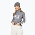 Dámsky sveter Super.Natural Freeride Roll Neck cashmere grey melange / f. white / f. white
