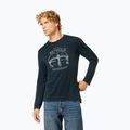 Pánske tričko longsleeve super.natural Bike Enthusiast blueberry/various