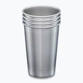 Klean Kanteen pollitrové poháre 4 kusy z brúseného nerezu