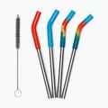 Slámky KLEAN KANTEEN Straw 8 mm Short 4 pcs. multi colored