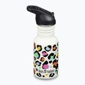 Detská cestovná fľaša Klean Kanteen Flip Seal Sport Cap Straw 355 ml s leopardím vzorom