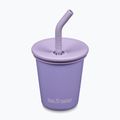 Hrnček KLEAN KANTEEN Steel Straw Lid 296 ml paisley purple