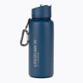 Cestovná fľaša Lifestraw Go z nehrdzavejúcej ocele 710 ml modrá LSGOSSMB1