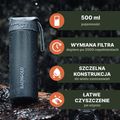 Cestovná fľaša s filtrom Bachgold Selfpress Waterfilter 500 ml white 3