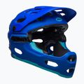 Cyklistická prilba Bell Full Face Super 3R MIPS matte blue bright/blue