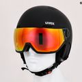 Lyžiarska prilba UVEX Wanted Visor čierna 56/6/262/15 9