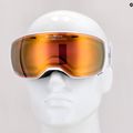 Lyžiarske okuliare Alpina Estetica QV white gloss/gold sph 4