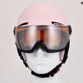 Detské lyžiarske prilby Alpina Zupo Visor Q-Lite rose matt 14