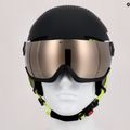 Detské lyžiarske prilby Alpina Zupo Visor Q-Lite charcoal/neon matt 14